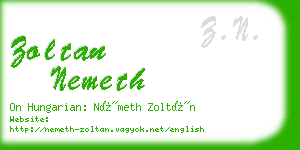 zoltan nemeth business card